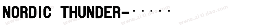 Nordic Thunder字体转换